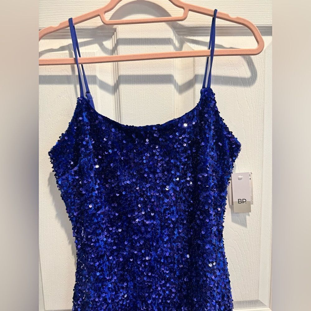 BP Night Out Sequin Sapphire blue Camisole Dress in size small - Picture 4 of 10